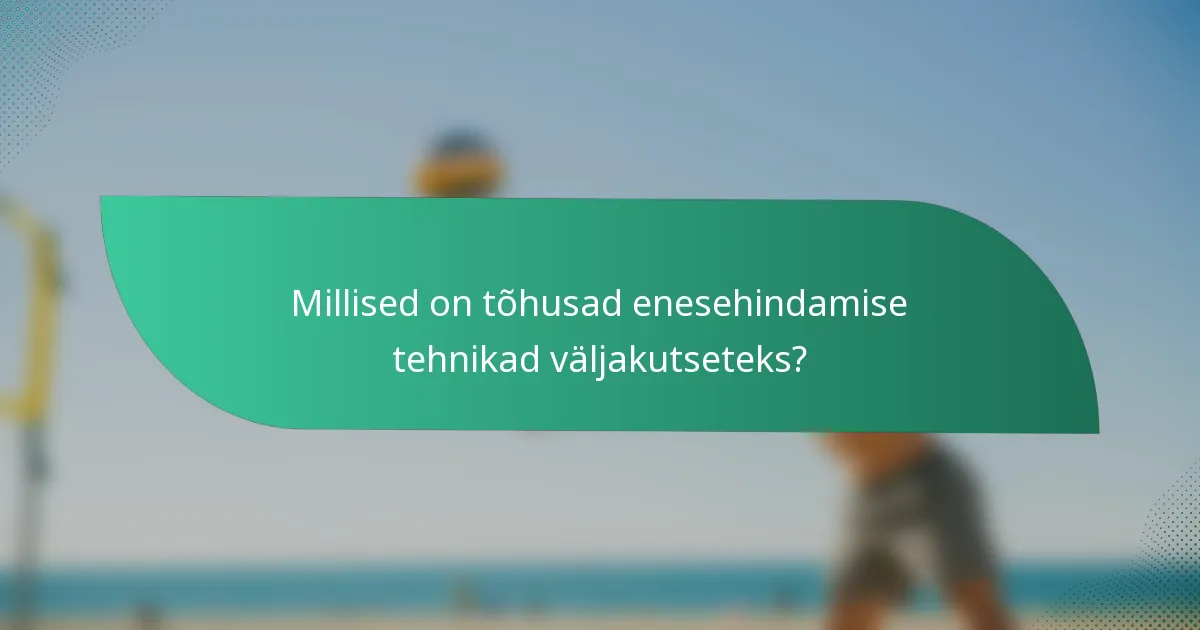 Millised on tõhusad enesehindamise tehnikad väljakutseteks?